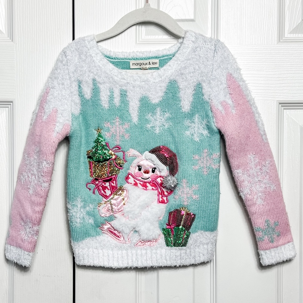 Margaux & Lexi Soft Winter Holiday Sweater - toddler size 4
